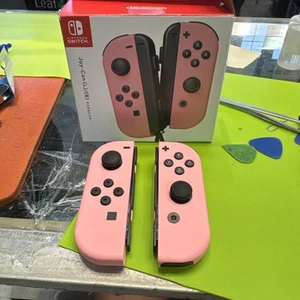 Nintendo Joycons - Pink OEM Good Conditions joystick No Drift - Picture 1 of 3