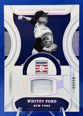 Camiseta deportiva National Treasures Whitey Ford 2023 usada en juegos #HOF-WF *09/10* como nueva Foto 1 de 4