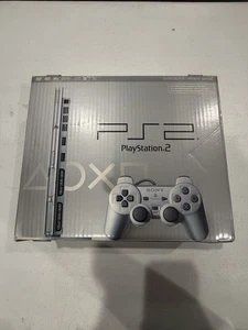 Sony PlayStation 2 Slim Silver PS2 SCPH-79001 Bundle - Picture 1 of 7