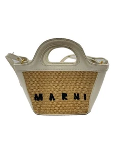 MARNI Tropicalia Micro 2WAY Shoulder Handbag Leather White - Picture 1 of 9