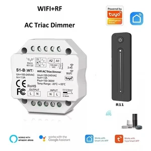 220V TUYA WiFi AC Triac Dimmer LED Lamp Switch Module Wireless RF Remote Control - Picture 1 of 12
