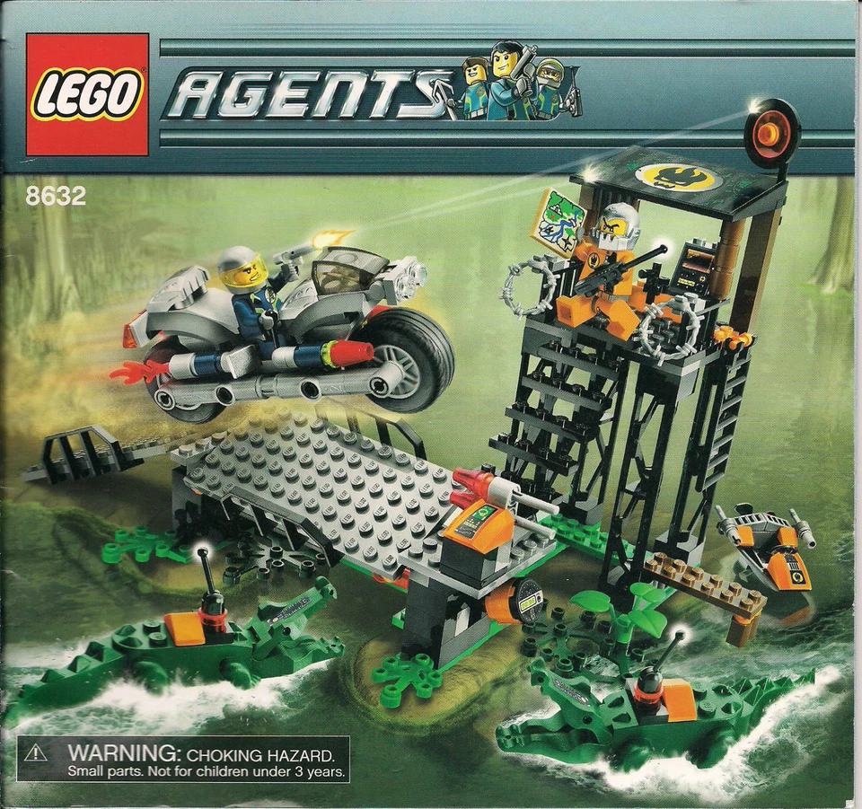 (Instrucciones) para LEGO 8632 - Agentes - Swamp Raid - SOLO MANUAL DE INSTRUCCIONES Foto 1 de 1