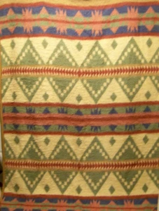 Biederlack Blanket Acrylic Southwest Design 52" X 75 Made in USA - Picture 1 of 5
