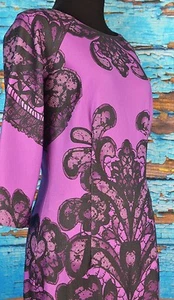 David Meister Neiman Marcus Dress Lace Print Size 2 USA 3/4 Sleeve Retail $398 - Picture 1 of 12