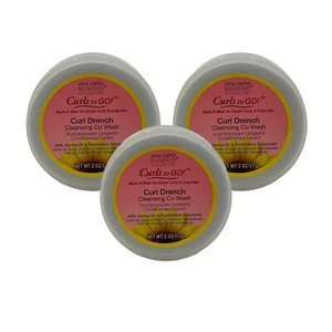 3 Pack Jane Carter Curls to Go Curl Drench Cleansing Co-Wash 2 oz Travel Size - Picture 1 of 6