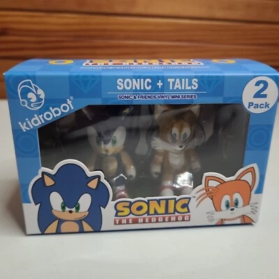 🔥 NEW Sonic The Hedgehog and Tails Vinyl Mini Figures 2 Pack Kidrobot Sega - Image 1 of 4