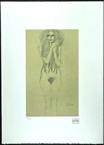 GUSTAV KLIMT * 70 x 50 cm * signed lithograph * Kunstdruck * limited # 81/200 - Bild 1 von 7