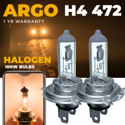 For Fiat Grande Punto 100w Headlight Halogen Upgrade 2005-18 High Low Beam Bulbs - Image 1 of 4