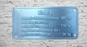 Steib, Typenschild W. Krad B. - Bild 1 von 1