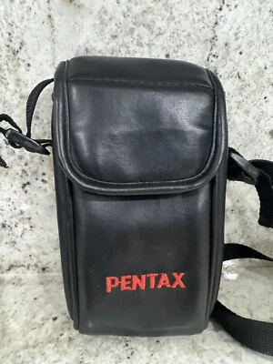 Pentax Camera Shoulder Carrying Case Bag Black Faux Leather with Shoulder Strap  - Image 1 of 4