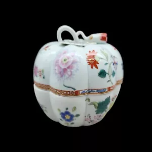 Calabaza floral vintage Andrea by Sadek Chinoiserie hecha en Japón - Imagen 1 de 16