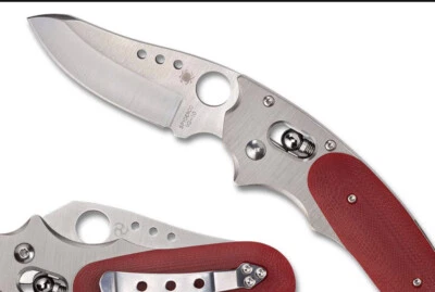 Spyderco  C114GPRD Viele Phoenix, Titanium and Red G-10, VG10, Sprint Run BNIB! - Image 1 of 4