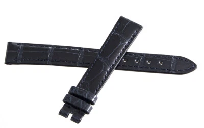 Genuine Chopard 14mm x 12mm Dark Blue Alligator Watch Band Strap 105 B0201-0233 - Image 1 of 3
