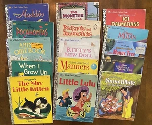 Lot of 15 A Little Golden Books Kids Classics Disney VintageModern Sesame Street - Imagen 1 de 17