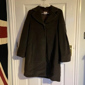 Max&Co brown vintage authentic wool and angora rabbit trench coat eu36 no flaw - Picture 1 of 7