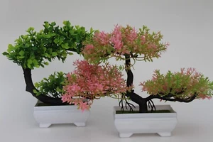 2 piezas de planta artificial falsa, planta de casa sintética perfecta decoración del hogar para oficina/hogar - Imagen 1 de 66
