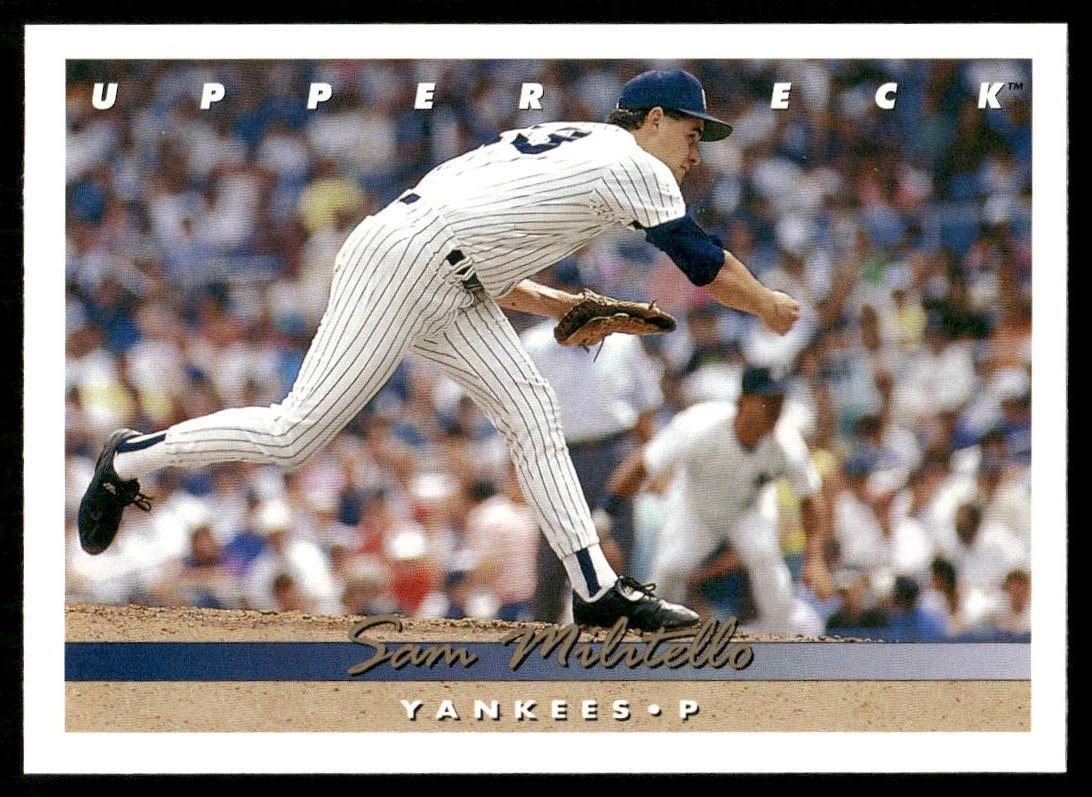 Sam Militello 1993 Upper Deck #383 New York Yankees