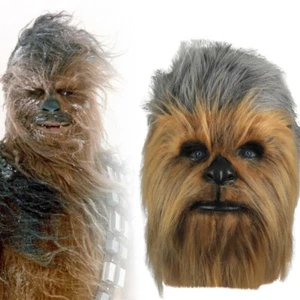 Cosplay Star Wars Chewbacca Mask Full Head Masquerade Mask Halloween Fancy Props - Picture 1 of 12