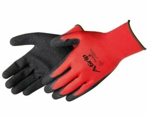 12 Pair A-Grip Red Safety Work Gloves Latex Coated Grip Cut Resistant ALL SIZES - Picture 1 of 4