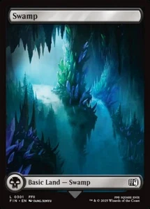 MTG Magic FIN Final Fantasy - 1x EN NM 0301 C Swamp Full Art - Picture 1 of 1