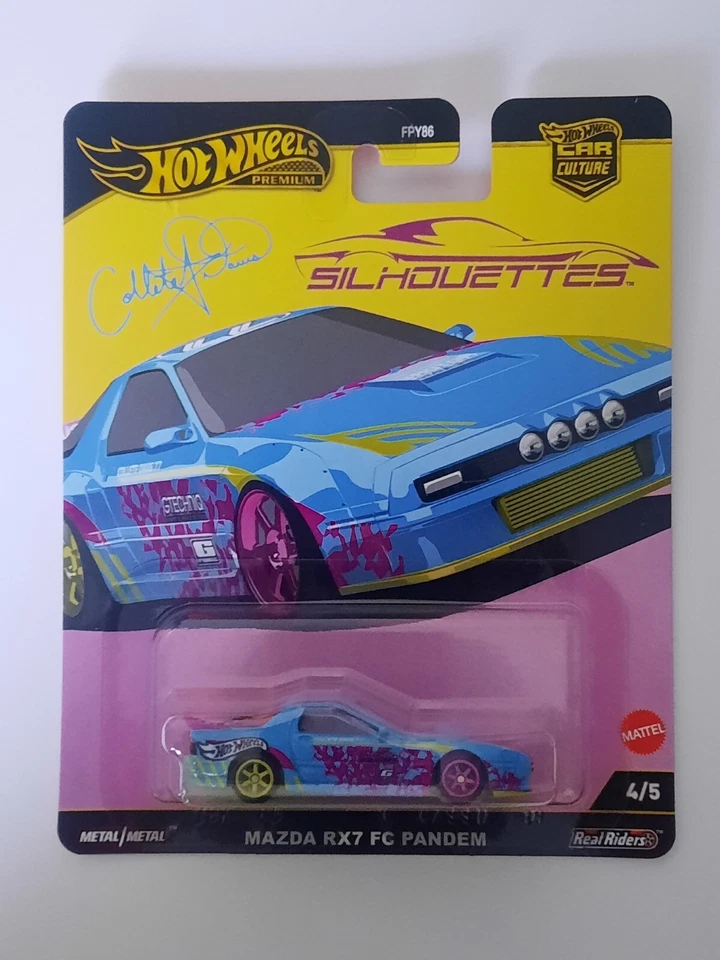 Hot Wheels Mattel Premium Silhouettes Car Culture 2024 Mazda RX7 FC Pandem 4/5 - Immagine 1 di 1