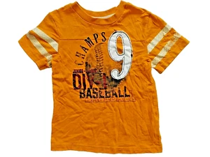 Cherokee Jungen T-Shirt Gelb Baseball Kurzarm Größe 5T - Bild 1 von 12