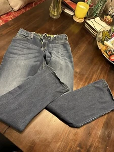 Lee Jeans Boys Youth 16 Regular Extreme Comfort Adjustable Belt Medium Denim Euc - Picture 1 of 5