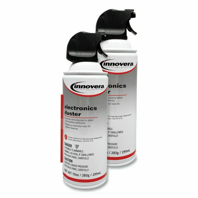 Innovera Compressed Air Duster Cleaner 10oz, Pack of 2