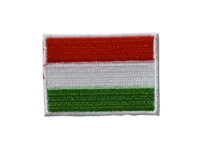 #5130 Hungary Flag Embroidery Iron On Patch-Small 1 7/8" - Picture 1 of 1