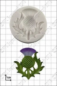 Silikonform Schottische Distel Essen Verwendung FPC Sugarcraft - Picture 1 of 1