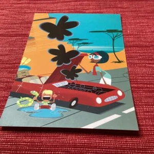 Monsieur Z France Bad Day Mamá Niño Derretimiento Coche Sobrecalentado Postal Impresión Artística - Imagen 1 de 4