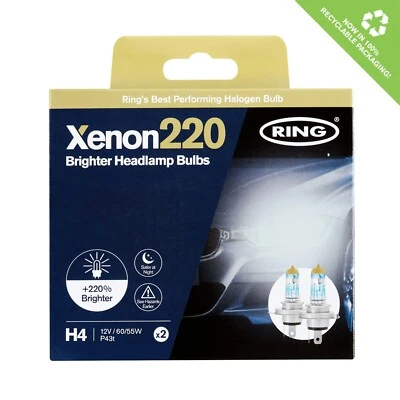 Ring H4 Xenon220 Twin Pack (RX2272) - Image 1 of 4