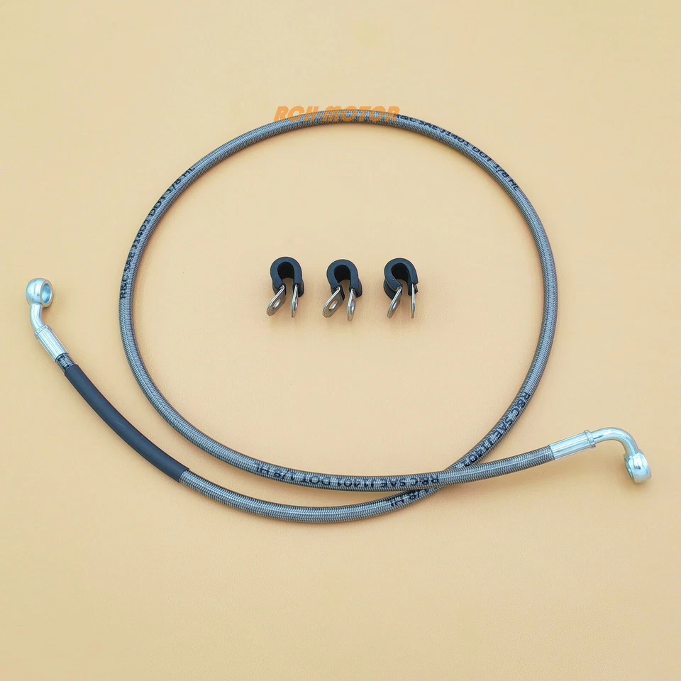 Línea de manguera de freno trenzada trasera de acero inoxidable para Can-Am Outlander Max 400 2008-2014 Foto 1 de 1