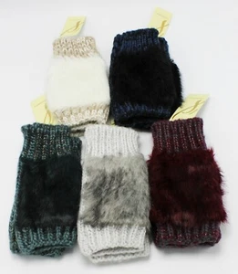 Nuevos guantes de piel sintética sin dedos para mujer de colección XIIX nuevos con etiquetas #FG24 - Imagen 1 de 6