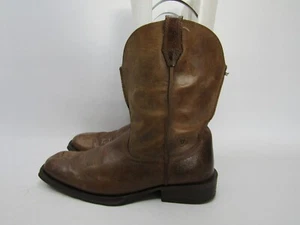 Botas vaqueras occidentales de cuero marrón Ariat Rambler para hombre talla 13 D - Imagen 1 de 11