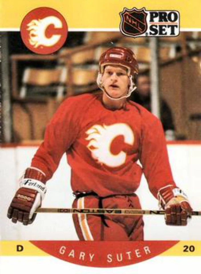 #46 Gary Suter - Calgary Flames - 1990-91 Pro Set Hockey - Image 1 of 1