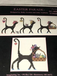 Kit de punto de cruz contado por gatos EASTER PARADE de Holly Gordon - Imagen 1 de 4