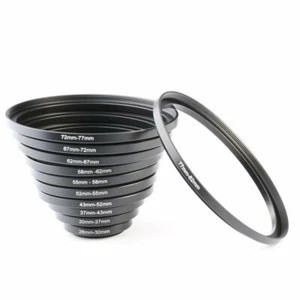 K&F Concept 11-teiliges Metall-Trittringe Step-Up-Ring-Set für Canon Nikon DSLR-Objektiv - Bild 1 von 8