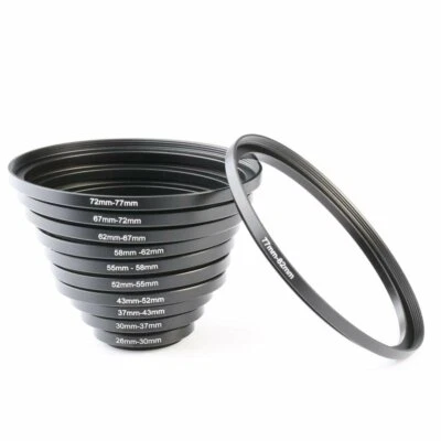 K&F Concept 11Pcs Metal Stepping Rings Step Up Ring Set fr Canon Nikon DSLR Lens - Image 1 of 4