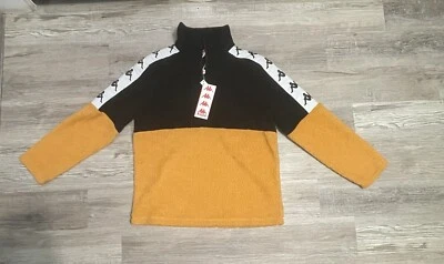 Толстовка Kappa 222 лента 10 Dustin желтая охра черно-белая с бирками - Изображение 1 из 4