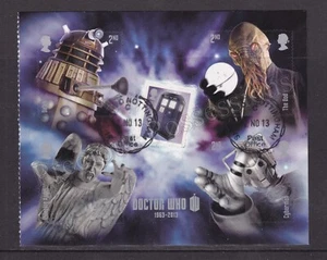 GB USED STAMP SHEET 2013 DOCTOR DR WHO EX PRESTIGE BOOKLET DY6 PANE 1 - Picture 1 of 1