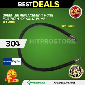 Greenlee Replacement Hydraulic Hose 767 Pump 3FT LONG, PREOWNED, FAST SHIPPING - Picture 1 of 7