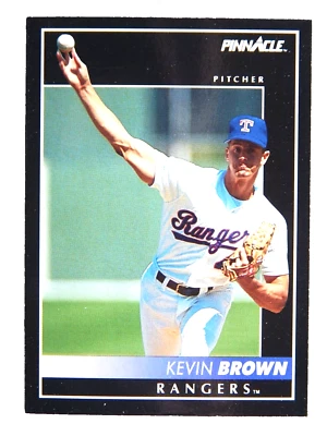 Kevin Brown #405 Pinnacle 1992 Baseball Card (Texas Rangers) LN - Image 1 of 2