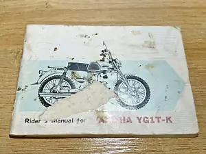Vintage Genuine OEM Yamaha Owner's Rider's Manual YG1T-K 1965 Trailmaster - Picture 1 of 10