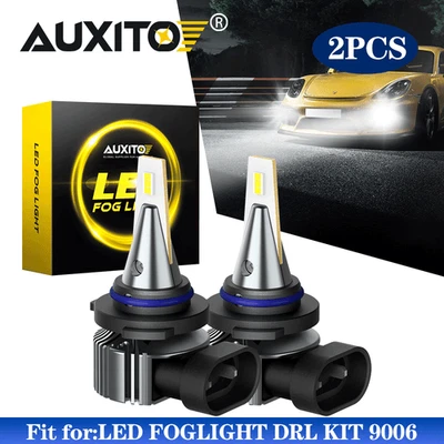 AUXITO LED Fog Light Bulbs, 9006 HB4, 6500K Xenon White 300% Brighter 4000LM DRL - Image 1 of 4
