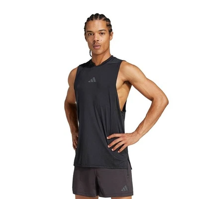 Adidas Mens Designed-for-Training Intensity Tank Top Size Medium Black JI8171 - Image 1 of 4