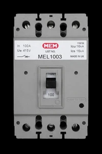 MEM 100 AMP 16kA TRIPLE POLE MCCB MEL1003 - Picture 1 of 6