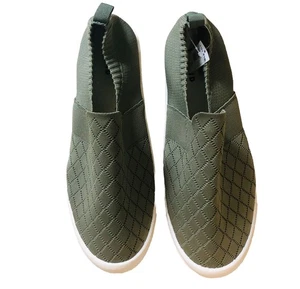 NWT Torrid Women Olive Green Fabric knit slip on Sneakers Shoes Size 12 - Picture 1 of 5