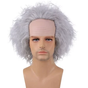 Halloween Beetlejuice Wig for Men Cosplay Costume Party Fun Fluffy Hair Wig - Picture 1 of 16