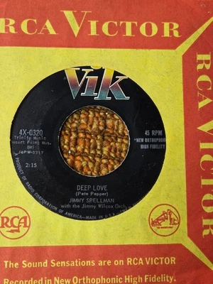 45 RPM Jimmy Spellman VIK 0320 Deep Love / Why Try VG+ - Image 1 of 2
